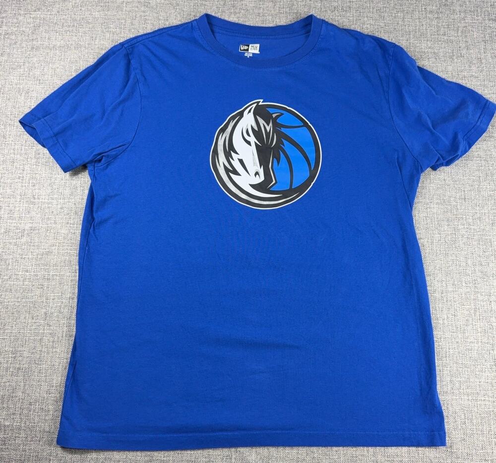 New Era Luka Doncic Dallas Mavericks #77 T Shirt Mens XL Blue NBA Graphic Tee